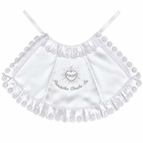 Szatka do Chrztu Świętego - srebrne serce