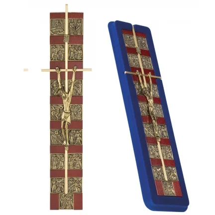 Krzyż z Drogą Krzyżową 33 cm - do zawieszenia