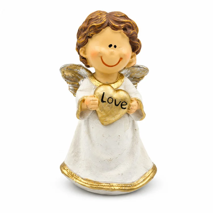 Aniołek z sercem LOVE 9,5 cm