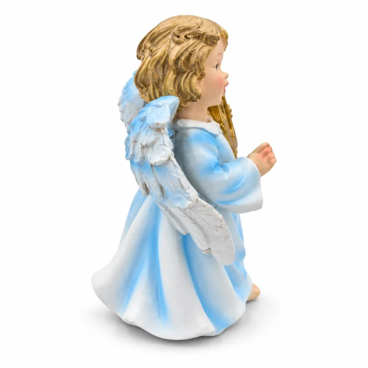Aniołek z harfą - figurka 11 cm