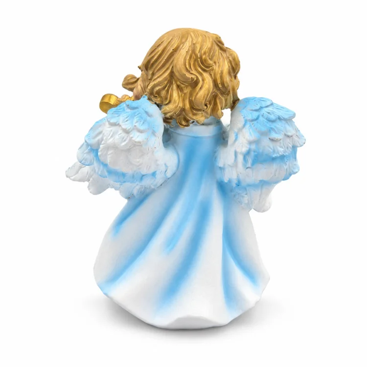 Aniołek z harfą - figurka 11 cm