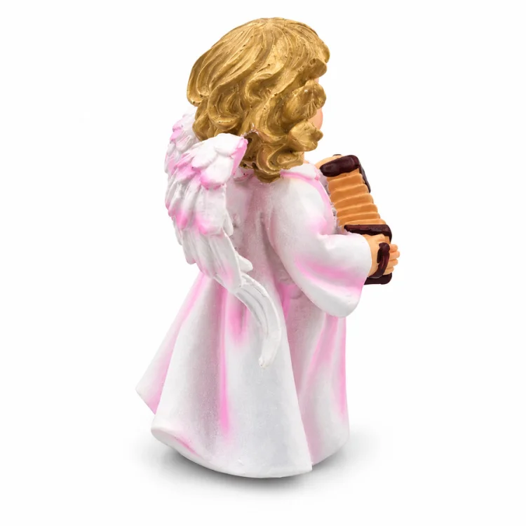 Aniołek z akordeonem - figurka 11 cm