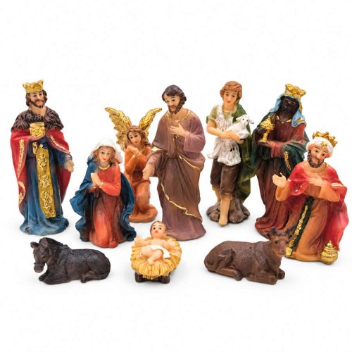 Figurki do szopki 10 figurek max 8 cm