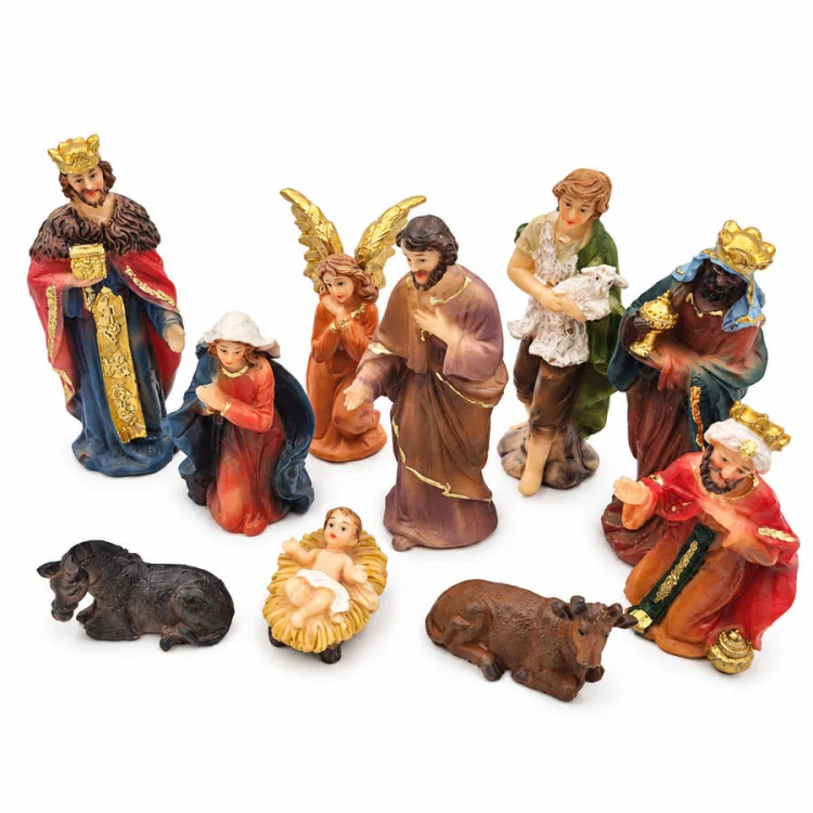 Figurki do szopki 10 figurek max 8 cm