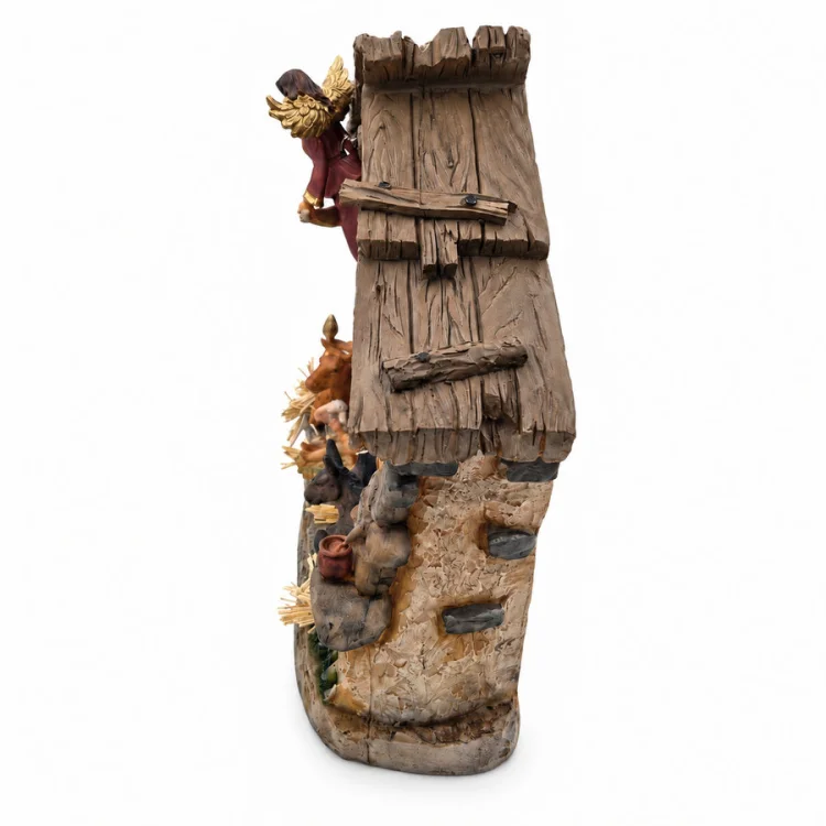 Szopka Bożonarodzeniowa z figurkami - 38 cm