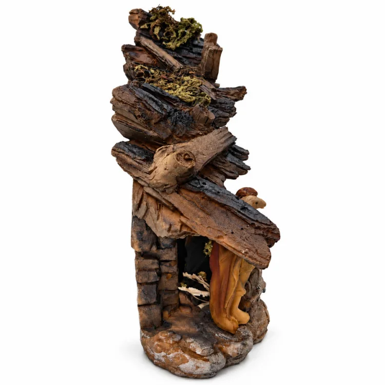 Szopka Bożonarodzeniowa z figurkami - 32 cm