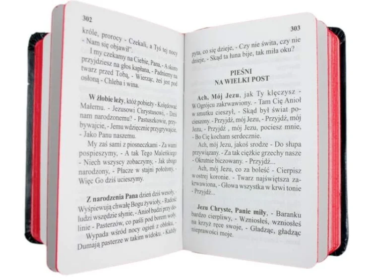 Modlitewnik i śpiewnik Jezus Maryja Józef - bordo