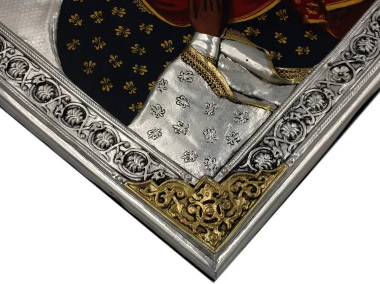 Ikona MB Częstochowska (srebrzono złocona)