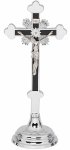 Krzyż tradycyjny niklowany 28 cm