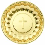 Miseczka na wodę święconą - metal złoty