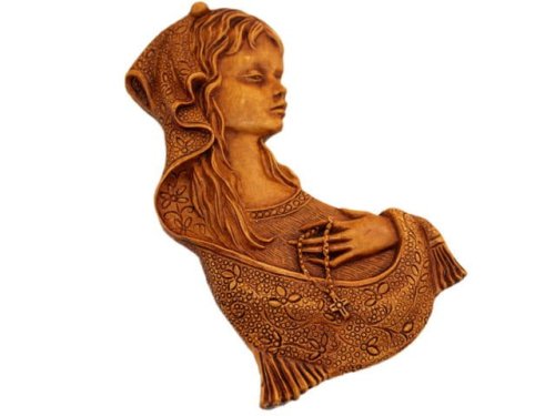Matka Boża - relief gipsowy 12 cm