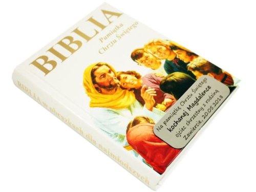 Biblia w obrazkach Pamiątka Chrztu Świętego + grawer