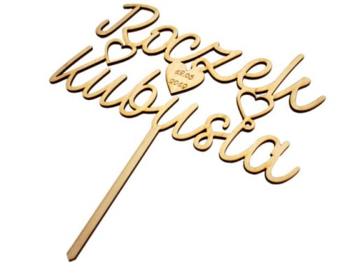 Topper na pierwsze urodziny - personalizowany