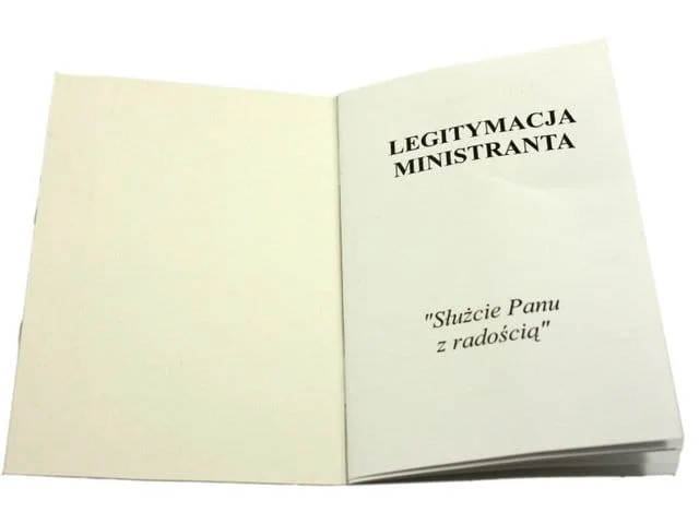 Legitymacja Ministranta - książeczka