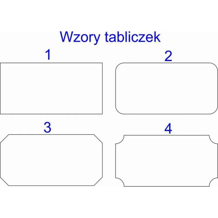 kształty blaszek
