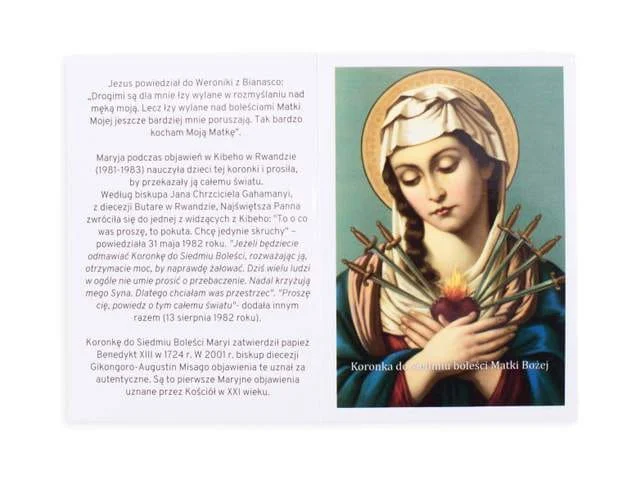 Koronka do siedmiu boleści Matki Bożej