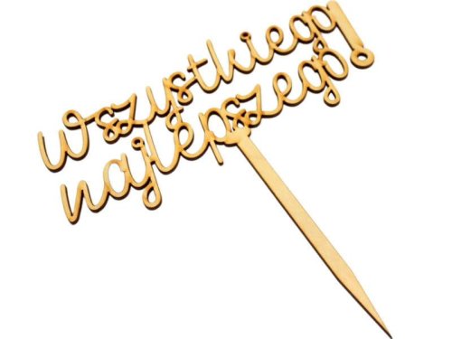 Topper "Wszystkiego najlepszego!"