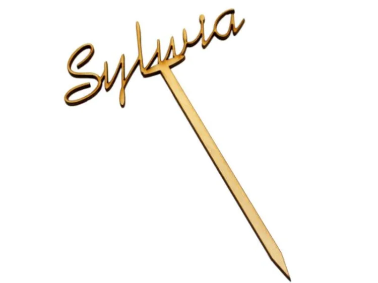 Mini topper z dowolnym imieniem - sklejka