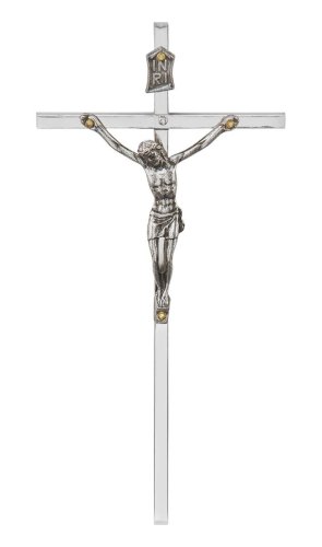 Krzyżyk niklowany 13,5 cm
