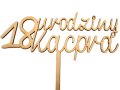 Topper na 18 urodziny - personalizowany