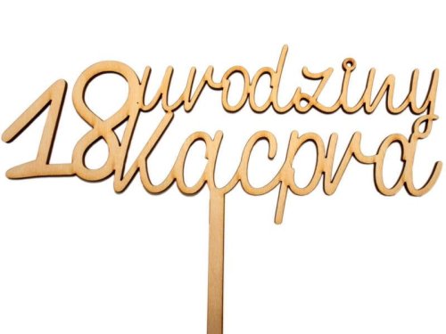 Topper na 18 urodziny - personalizowany
