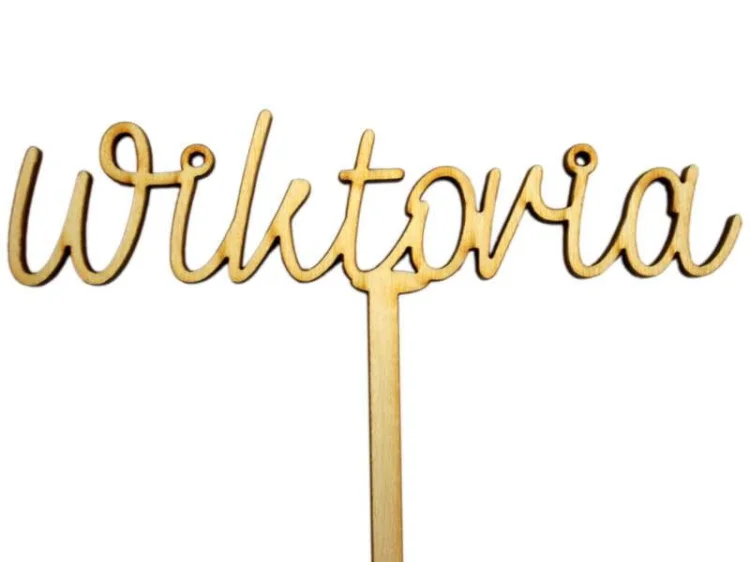 Topper z dowolnym imieniem - sklejka