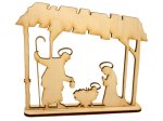 Szopka ze sklejki 14 cm 