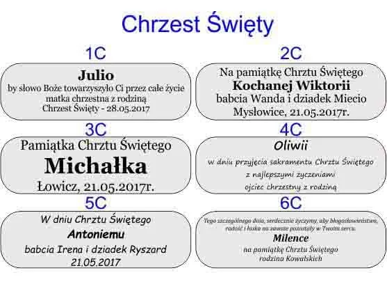 teksty dedykacji