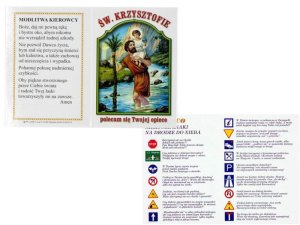 Św. Krzysztof - broszurka składana