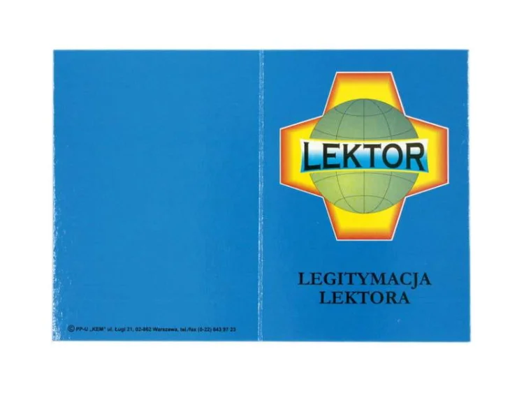 Legitymacja lektora - broszurka
