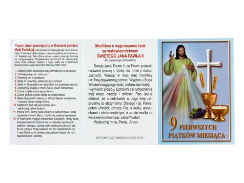 9 pierwszych piątków miesiąca - broszurka składana