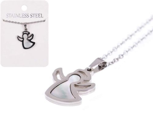 Naszyjnik z Aniołkiem - stal nierdzewna