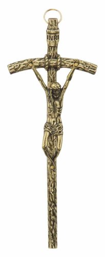 Krzyżyk papieski mos 10 cm