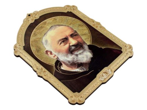 Święty Ojciec Pio obrazek deska