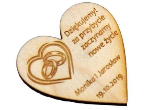 Magnes dla gości weselnych - podziękowanie s2