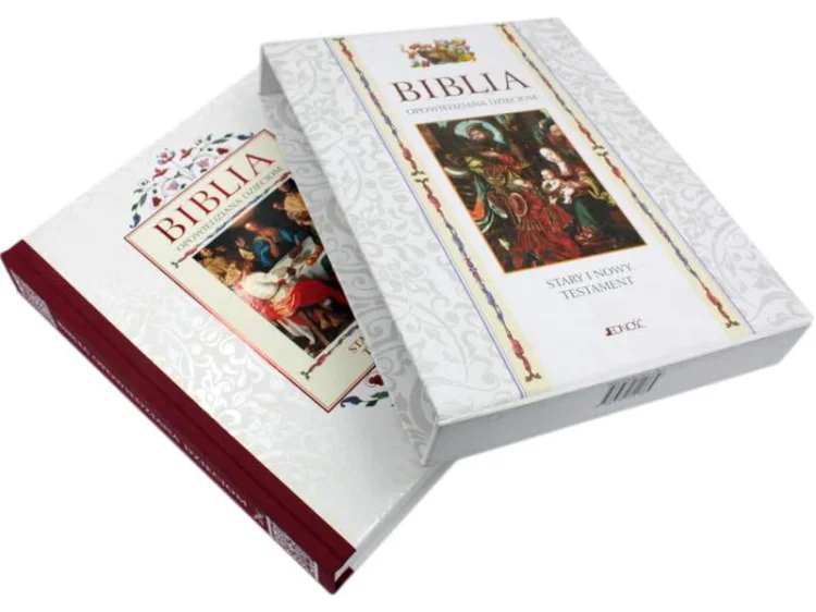Duża Biblia w etui z grawerem