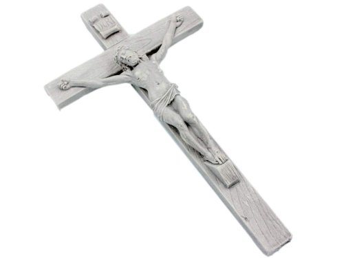 Krzyż gipsowy 24,5 cm - szary