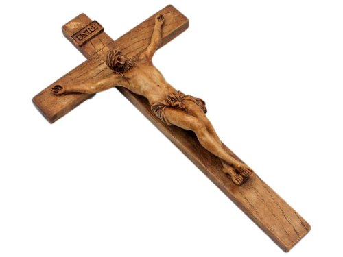 Krzyż wiszący gipsowy 31 cm