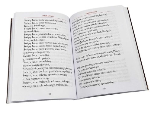 Zbiór litanii - część spisu treści