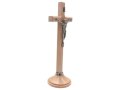 Komplet kolędowy drewniany 22 cm jasny - krzyż