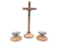 Komplet kolędowy drewniany 22 cm jasny