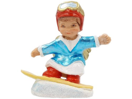 Aniołek na snowboardzie figurka