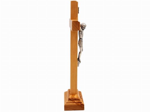 Krzyż stojący 18 cm - drewno oliwne