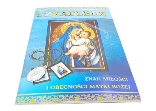 Szkaplerz - modlitewnik z medalikiem