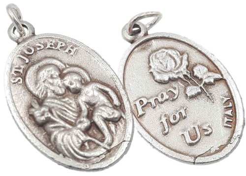 Medalik metalowy Święty Józef