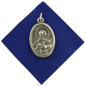 Medalik metalowy Św. Piotr i Paweł