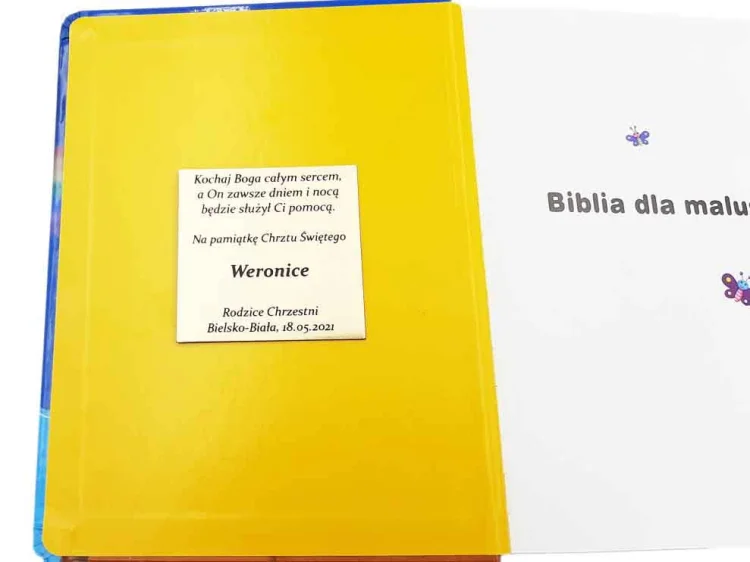 Biblia dla maluszków + grawer