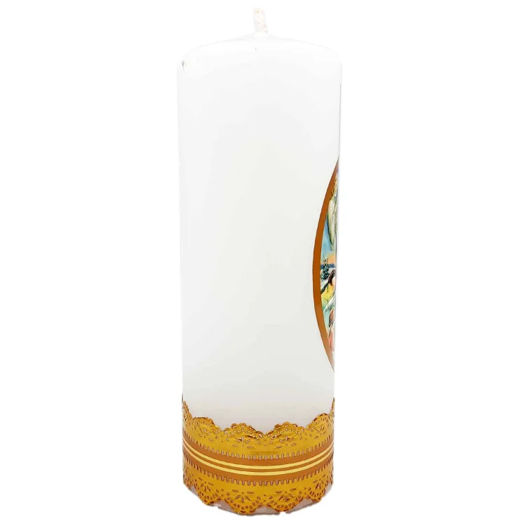 Świeca wigilijna - św. Rodzina 14 cm