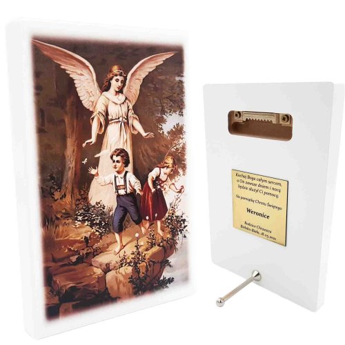 Obrazek Anioł Stróż nad dziećmi - lakierowany