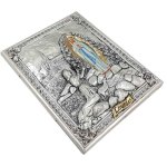 Ikona MB Lourdes (srebrzono złocona)